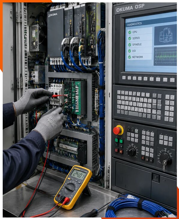 Ремонт систем ЧПУ Okuma OSP в Борзе